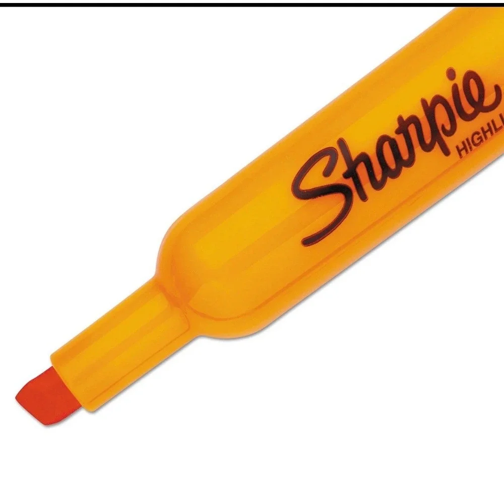 Sharpie Highlighter Chisel Tip Fluorescent Orange Dozen
